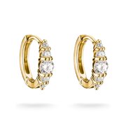 Thomas Sabo CR778-M01-14 Hoop Earrings with White Cubic Zirconia Gold-Plated Women