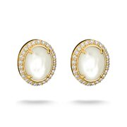 Thomas Sabo H2354-M01-14 Mother-of-Pearl Stud Earrings Gold-Plated Women