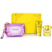 Versace Yellow Diamond Dovanų rinkinys, Tualetinis vanduo 90ml + Kūno losjonas 100ml + kosmetikos krepšys