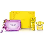 Versace Yellow Diamond Dovanų rinkinys, Tualetinis vanduo 90ml + Kūno losjonas 100ml + kosmetikos krepšys