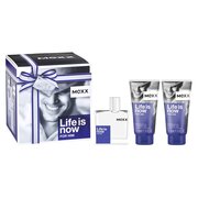 Mexx Life Is Now for Him Dovanų rinkinys, Tualetinis vanduo 50ml + Dušo želė 2 x 50ml 
