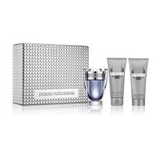 Paco Rabanne Invictus dovanų rinkinys, tualetinis vanduo 100 ml + balzamas po skutimosi 100 ml + dušo želė 100 ml