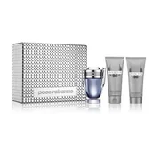 Paco Rabanne Invictus dovanų rinkinys, tualetinis vanduo 100 ml + balzamas po skutimosi 100 ml + dušo želė 100 ml
