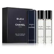 Chanel Bleu de Chanel parfuminis vanduo, 3x20ml (1x pakartotinai pildomas + 2x pildomas)