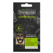 Valomoji kaukė su aktyvuota anglimi riebiai ir mišriai odai Carbo Detox (Clean sing Carbon Mask) 8 g