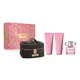 Versace Bright Crystal dovanų rinkinys, tualetinis vanduo 90 ml + kūno losjonas 100 ml + dušo želė 100 ml + maišelis
