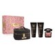 Versace Crystal Noir dovanų rinkinys, parfumuotas vanduo 90 ml + kūno losjonas 100 ml + shower gel 100 ml + bag
