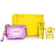 Versace Yellow Diamond Dovanų rinkinys, Tualetinis vanduo 90ml + Kūno losjonas 100ml + kosmetikos krepšys