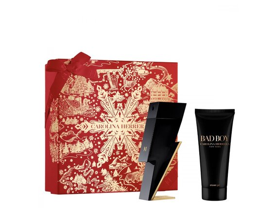 Carolina herrera bad boy darčeková sada, eau de toilette 100ml + shower gel 100ml - Carolina Herrera Bad Boy Darčeková sada, Eau de Toilette 100ml + Shower gel 100ml